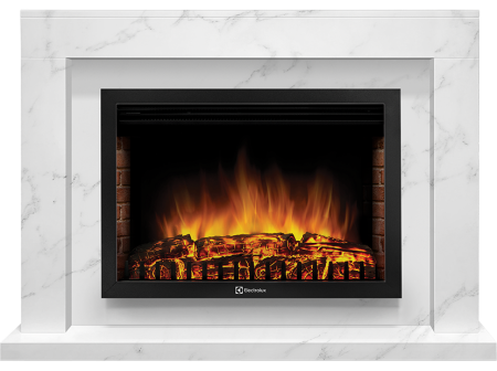 Портал Firelight Simple 25 белый мрамор