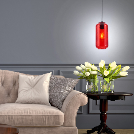 Подвесной светильник Escada 10177/1S Black/Red