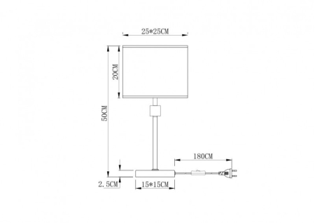 Настольная лампа ARTE Lamp A5896LT-1PB