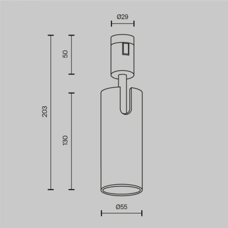 Светильник на шине Maytoni Technical TR144-1-12W3K-W-PT