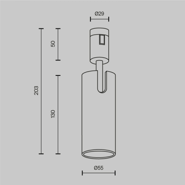 Светильник на шине Maytoni Technical TR144-1-12W4K-W-PT