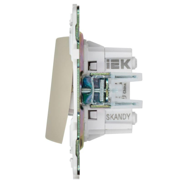 Выключатель перекрестный 2-кл. SKANDY 10А SK-V06B беж. IEK SK-V23-0-10-K10
