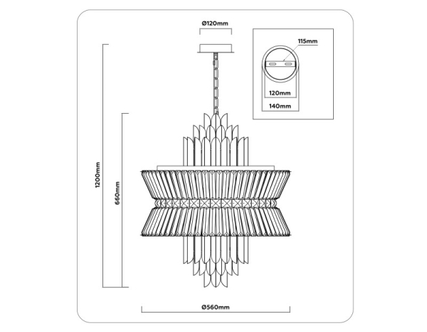 Подвесная люстра Ambrella Light LH41017