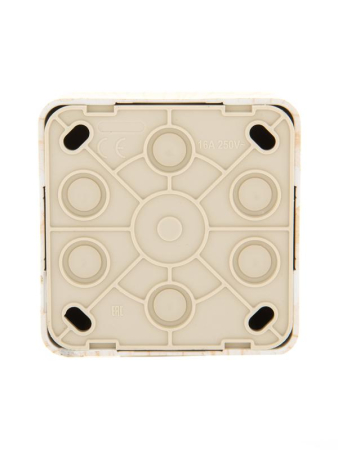 Розетка 1-м ОП Viola с заземл. беленый дуб LEZARD 751-5200-122