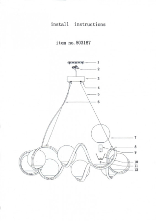 Подвесная люстра Lightstar 803167