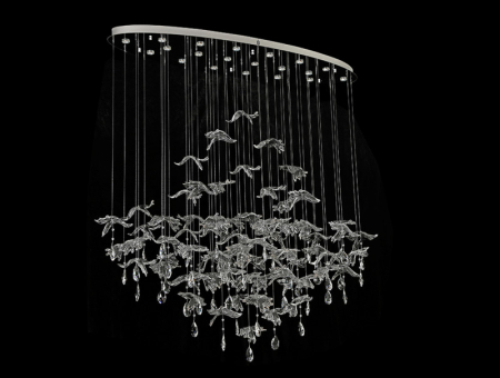 Каскадная люстра Newport 8220/140 С oval chrome