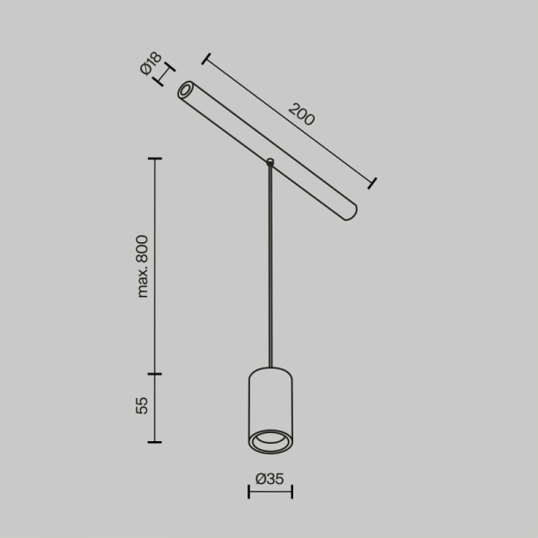 Maytoni Technical C105PL-3W3-6K-BS