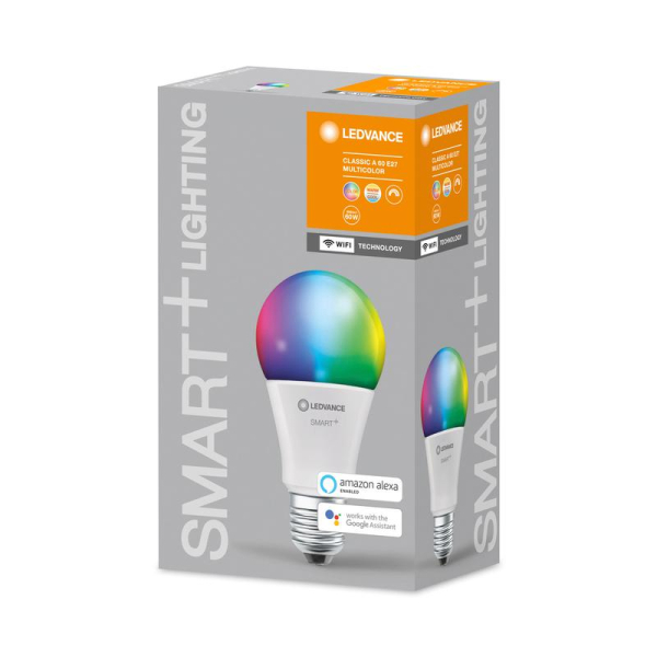 Лампа светодиодная SMART+ WiFi Classic Multicolour 60 9Вт/2700-6500К E27 LEDVANCE 4058075485396
