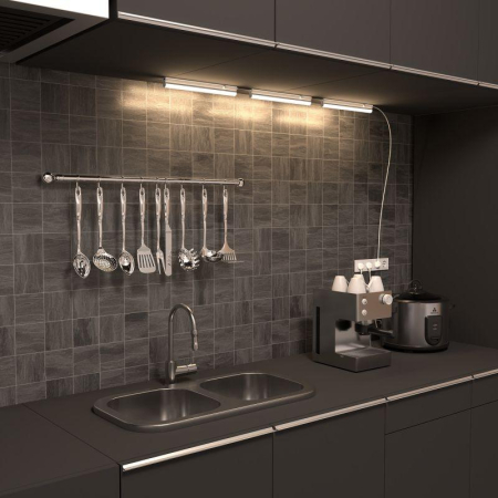 Светильник светодиодный Black 5Вт 4000К IP20 420лм 170-264В 312х22х30мм ДВО линейный накладной бел. GAUSS 130511205