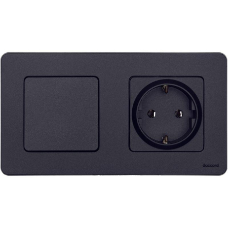 Выключатель 1-кл. Inspiria 10А IP20 250В 10AX механизм антрацит IEK 673603