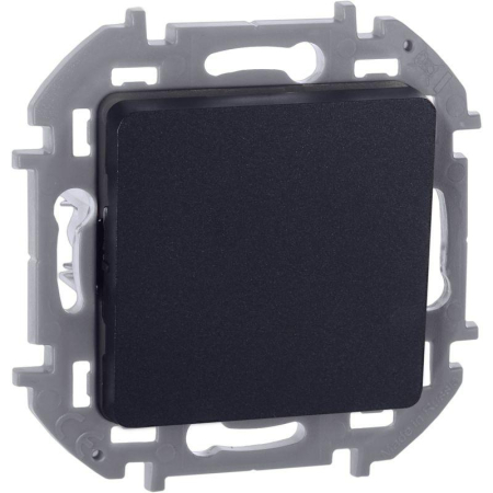Переключатель 1-кл. Inspiria 10А IP20 250В 10AX механизм антрацит IEK 673653