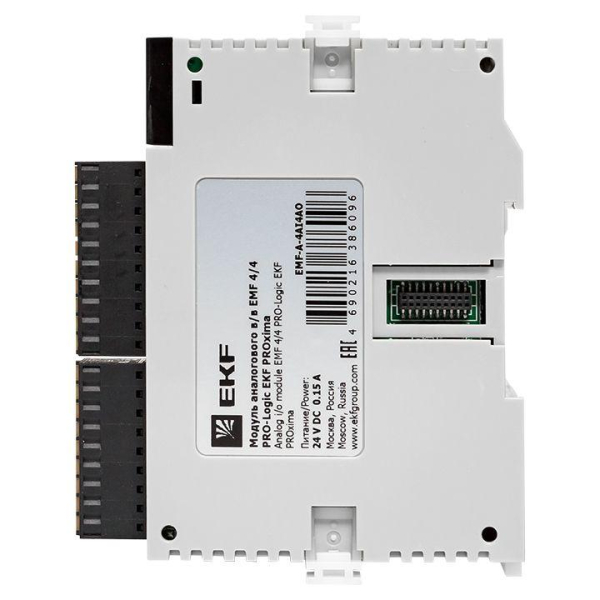Модуль аналогового в/в EMF 4/4 PRO-Logic (без поверки) PROxima EKF EMF-A-4AI4AO