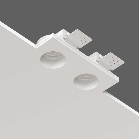 QUASAR 55 DUO FLAT Встраиваемый потолочный гипсовый светильник