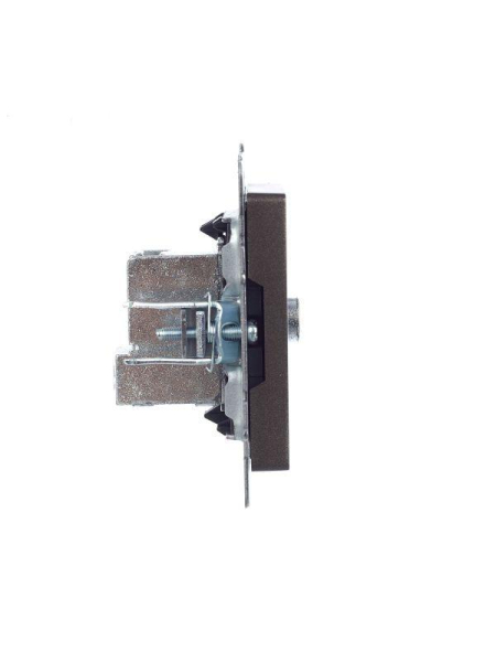 Розетка телевизионная проходная TV СП Brite РТВ10-0-БрТБ механизм бронза IEK BR-A10-P-K45