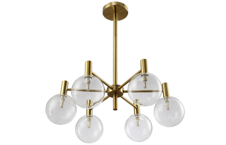Crystal Lux Люстра Crystal Lux ANDRES SP6 BRONZE/TRANSPARENTE
