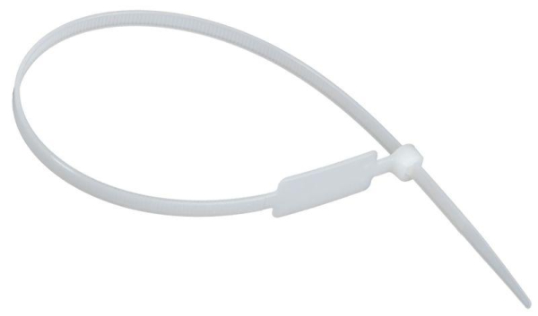 Хомут 4.8х300мм P6.6 маркерный бел. (уп.100шт) IEK UHH14-D048-300-100-K01