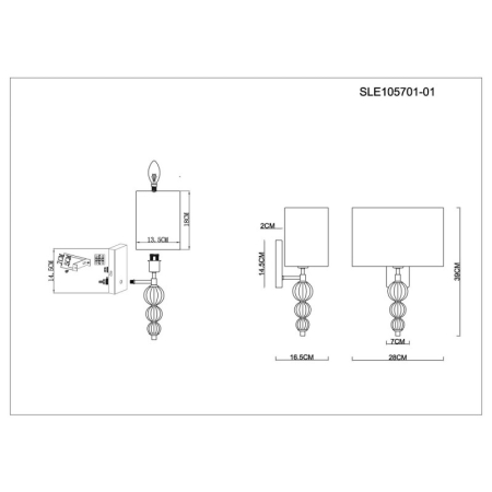 Бра Evoluce SLE105701-01