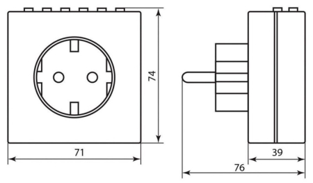 Розетка Feron 23215