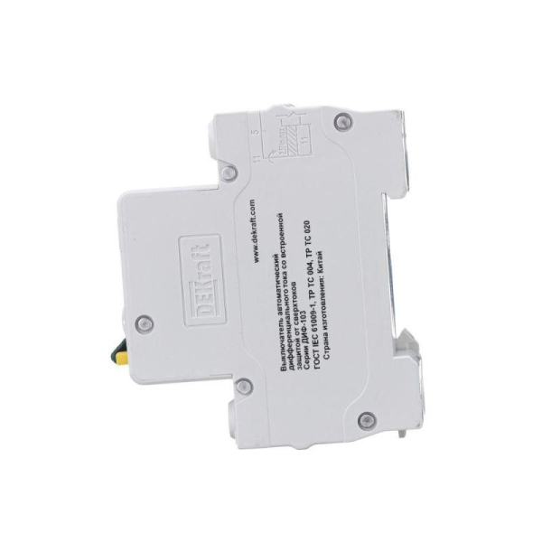 Выключатель автоматический дифференциального тока 2п (1P+N) C 25А 30мА тип AC 4.5кА ДИФ-103 DEKraft 16054DEK