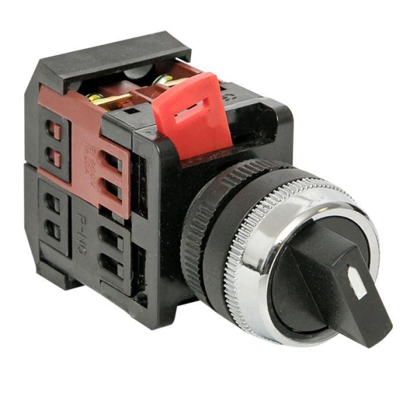Переключатель  АС-22 2P черн. NO+NC PROxima EKF psw-ac-2p