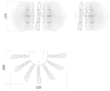 Бра Fluorite FL1094-3W