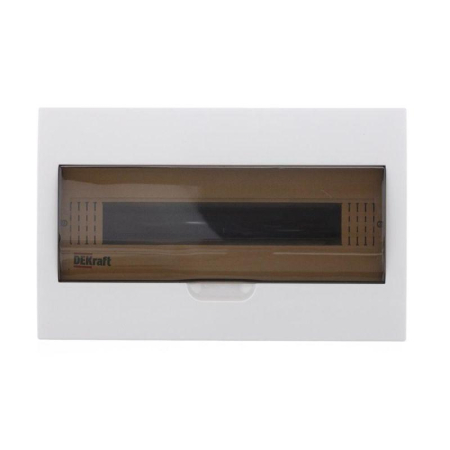 Корпус встраиваемый ЩРВ-П-18 25х40х10 18мод. IP41 пластик. DEKraft 31005DEK