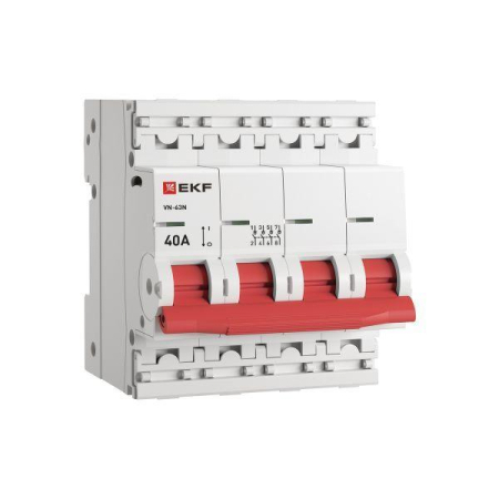 Выключатель нагрузки 4п 40А ВН-63N PROxima EKF S63440