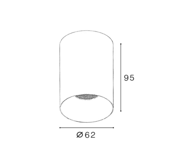 Накладной светильник ITALLINE IT02-027 black 3000K