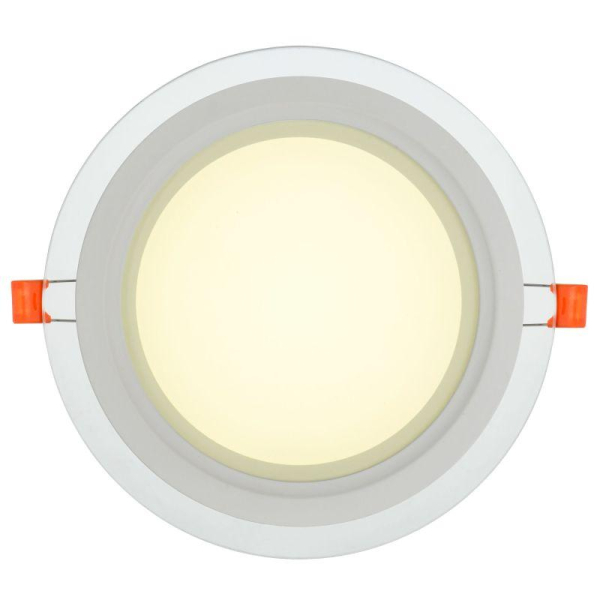 Светильник светодиодный ДВО 1622 18Вт 4000К IP20 встраив. со стекл. круг IEK LDVO0-1622-18-4000-K01