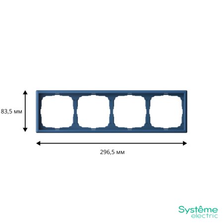 Рамка 4-м ArtGallery универс. аквамарин SE GAL001104