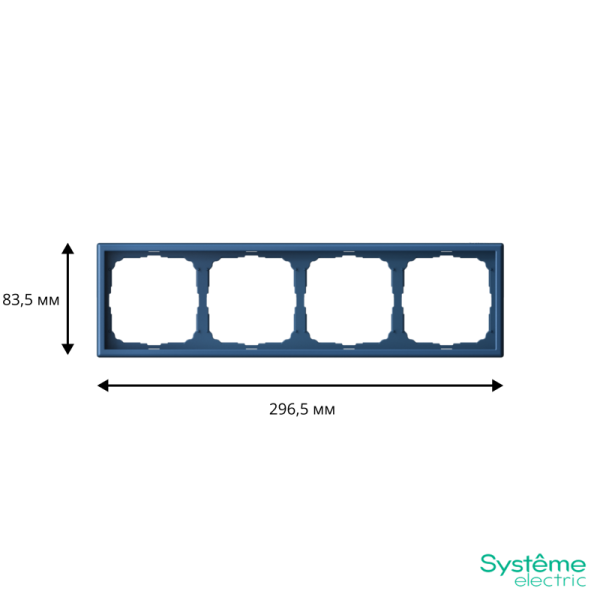 Рамка 4-м ArtGallery универс. аквамарин SE GAL001104