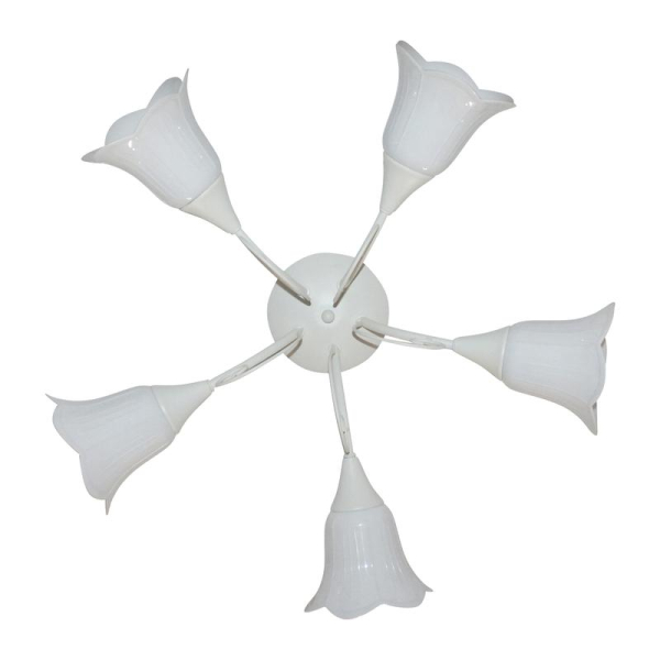 Светильник "Веста" 151 (плафон П0471) НПБ 01-5х60-119 Е27 (ИМ) потолочный бел. Элетех 1005404988