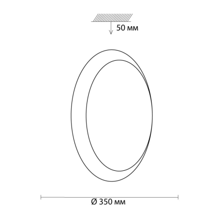 Накладной светильник Sonex 3022/BL