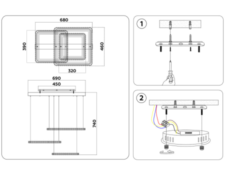 Подвесной светильник Ambrella Light FA1759