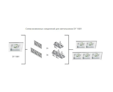 Встраиваемый светильник ITALLINE DY-1681 white