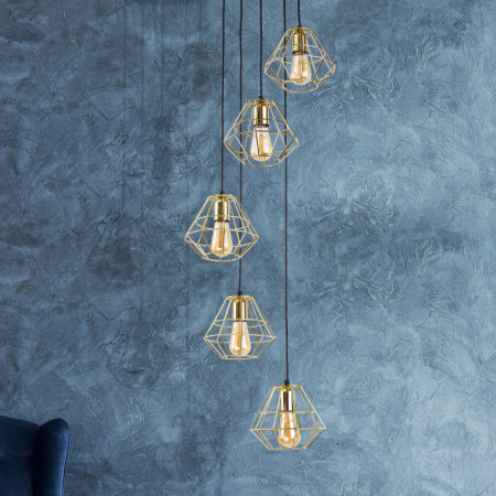 Подвесной светильник TK Lighting 2576 Diamond Gold