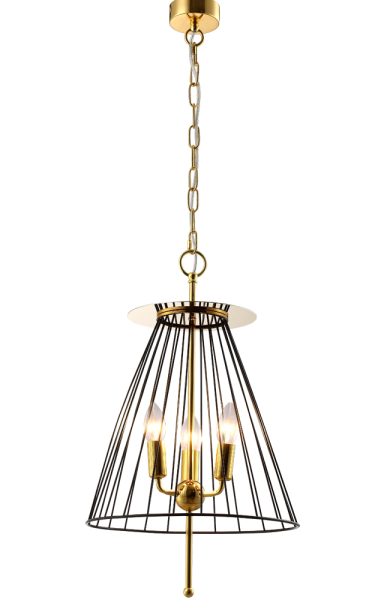 Crystal Lux Светильник подвесной Crystal Lux MODESTO SP3 BLACK/GOLD