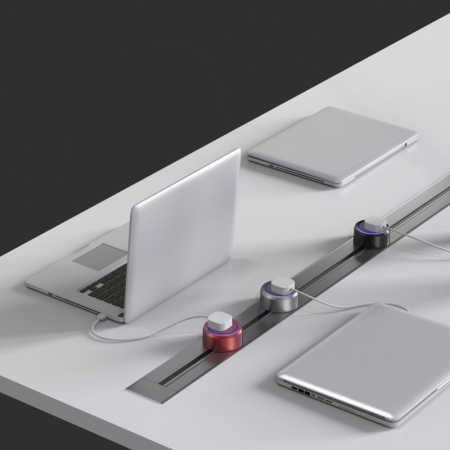 Трековая система розеток Arte Milano 380011TLS/LWS Black