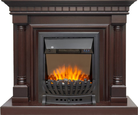 Royal Flame Каминокомплект Dallas - Темный дуб с очагом Aspen Black