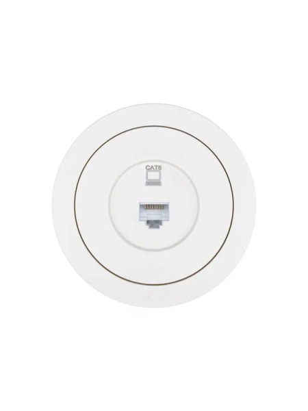 Розетка компьютерная СП OSEN RJ45 кат.6 механизм бел. LEZARD 743-0288-140