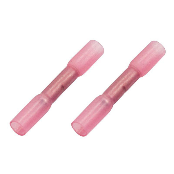 Соединительная гильза изолированная термоусаживаемая L-37 мм 0.5-1 мм² (ГСИ-т 1.0/ГСИ-т 0,5-1,0) красная, в упак. 10 шт. REXANT