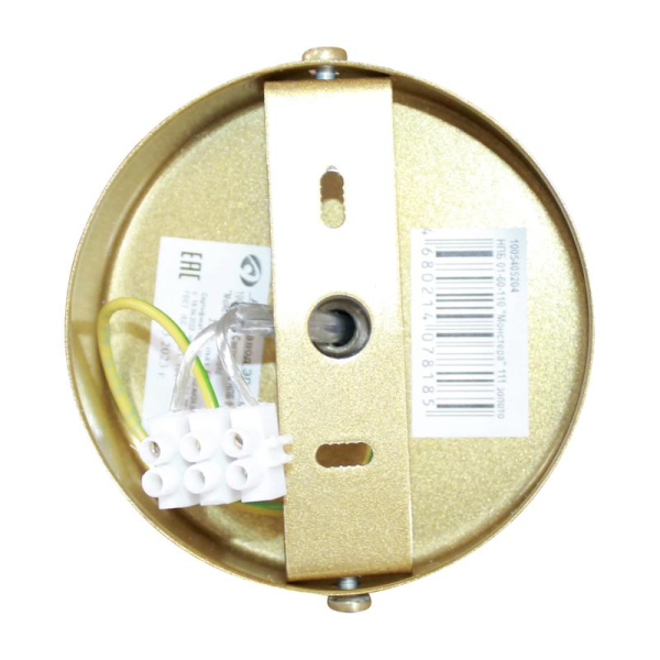 Светильник "Монстера" 111 НПБ 01-60-110 Е27 (ИМ) потолочный зол. Элетех 1005405204