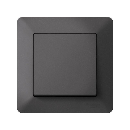 Рамка 1-м AtlasDesign Air базальт/дым. черн. SE ATN221401