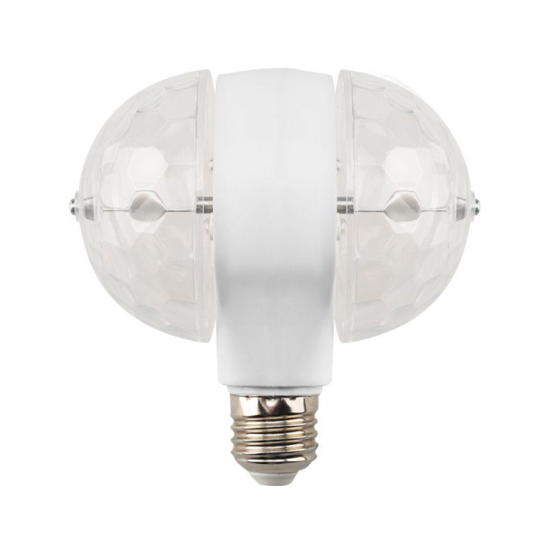 Диско-лампа светодиодная двойная Е27 подставка с цоколем Е27 в комплекте 230В NEON-NIGHT 601-250
