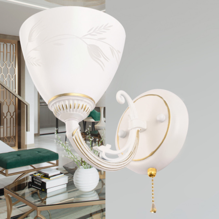 Бра Arte Milano 343659/1W WT+G