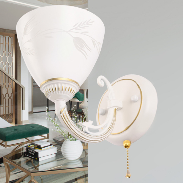 Бра Arte Milano 343659/1W WT+G