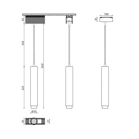 Светильник на шине SWG pro SY-601241-BL-10-NW