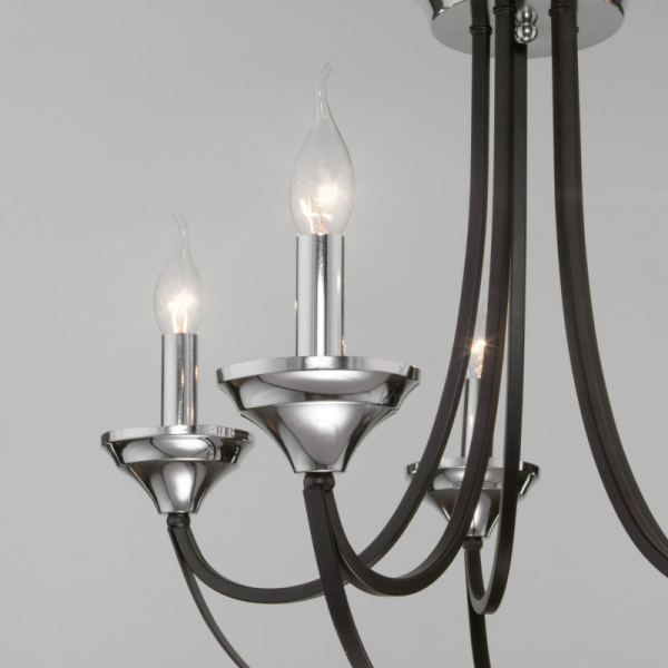 Подвесная люстра Eurosvet 60098/5 хром