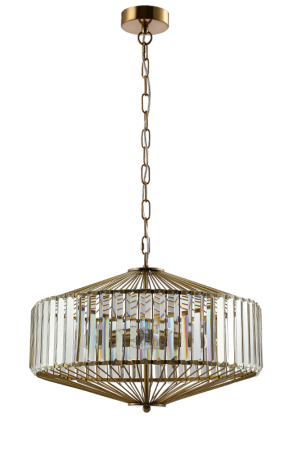 Crystal Lux Люстра Crystal Lux FIESTA SP5 BRASS/TRANSPARENTE