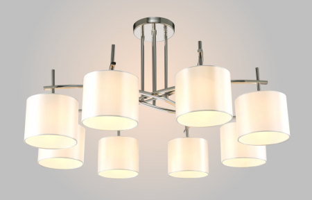 Crystal Lux Люстра Crystal Lux SERGIO PL8 NICKEL